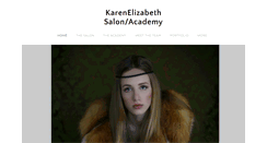 Desktop Screenshot of karenelizabethsalonandacademy.com